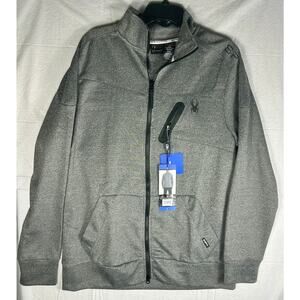 Spyder Men's Large Gray Full-Zip Jacket - NWT Performance Technical Shell